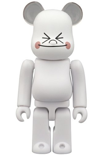 Line Be@rbrick 100% - Moon figure by Line, produced by Medicom Toy. Front view.