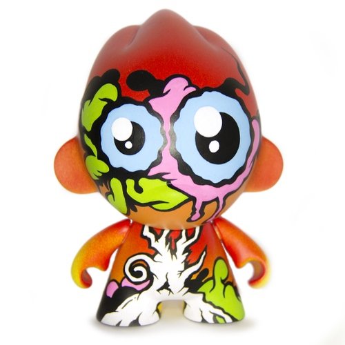 Foomzee figure by Zukaty, produced by Kidrobot. Front view.