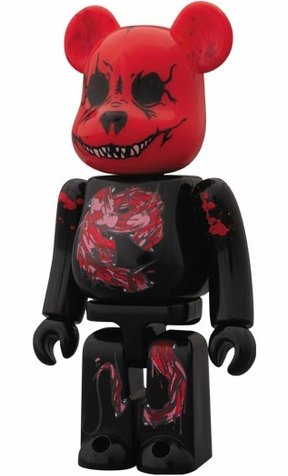 Headquarter x Seher One Be@rbrick 100%  figure by Headquarter X Seher One, produced by Medicom Toy. Front view.