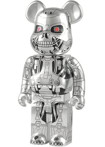 Terminator Salvation T-RIP Be@rbrick 400% figure, produced by Medicom Toy. Front view.