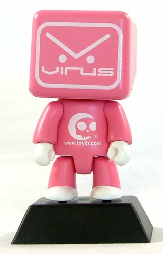 Virus Pink figure by Virus Marketing, produced by Toy2R. Front view.