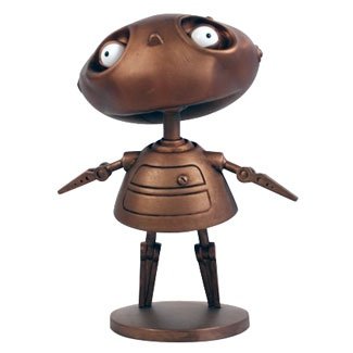 Rustboy - Copper figure by Brian Taylor, produced by Android8. Front view.