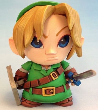 Link - Legend of Zelda figure by Timbone. Front view.