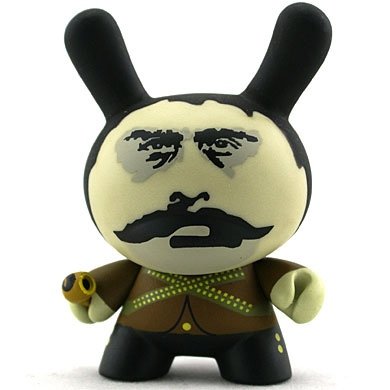 Marcos/Zapata figure by Carlos Dufour, produced by Kidrobot. Front view.