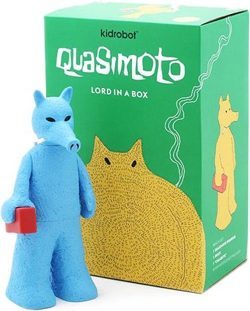 Quasimoto - Lord in a Box figure by Madlib, produced by Kidrobot. Front view.