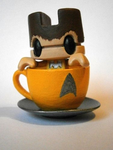 James Tea Kirk figure by Miss Monstro. Front view.