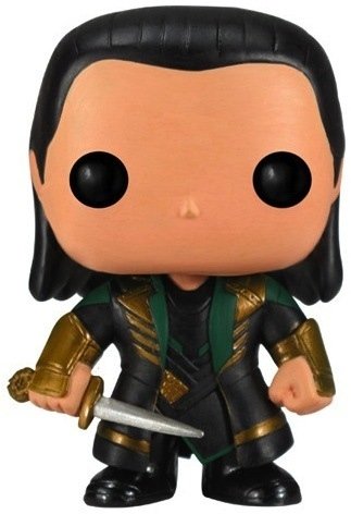 Loki POP! figure by Marvel, produced by Funko. Front view.