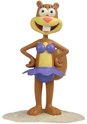 Bikini Sandy figure by Nickelodeon, produced by Play Imaginative. Front view.