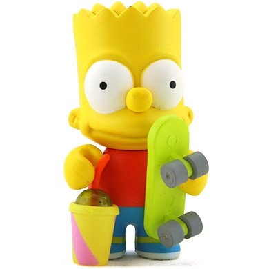 Bart figure by Matt Groening, produced by Kidrobot. Front view.