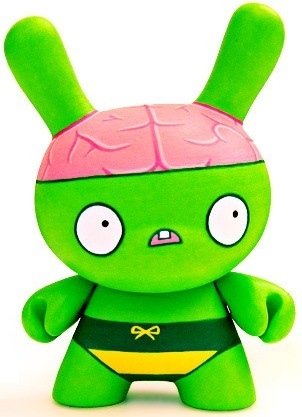 Billy Brains figure by Dolly Oblong. Front view.