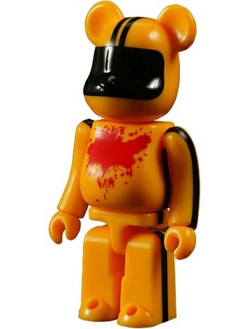 Kill Bill Vol.1 Be@rbrick 100% - Murder Bride Ver. figure by Supercool Manchu, produced by Medicom Toy. Front view.