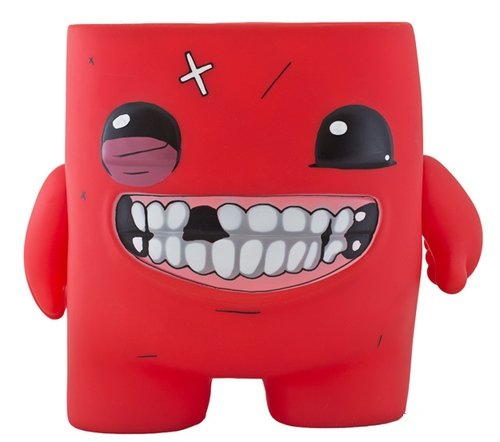Super Meat Boy - Beat Up Edition figure by Curt Rapala, produced by Symbiote Studios. Front view.