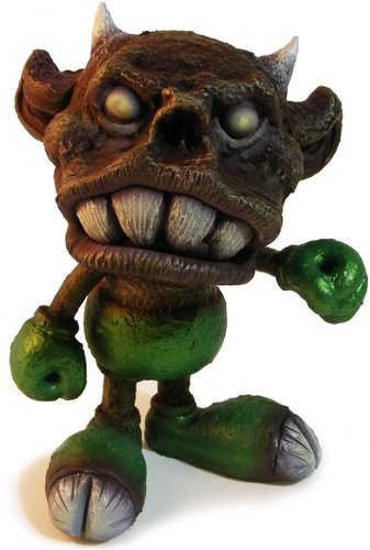 Mickevil figure by We Become Monsters (Chris Moore). Front view.