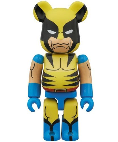 Wolverine Be@rbrick 100% figure by Marvel, produced by Medicom Toy. Front view.
