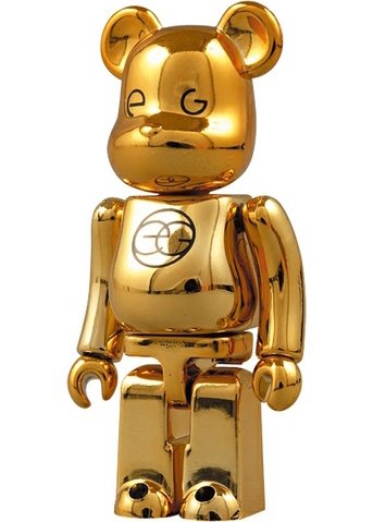 Egoist Be@rbrick 100% - 9th Anniversary figure, produced by Medicom Toy. Front view.