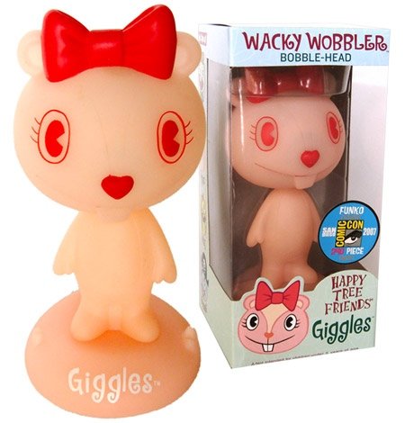 Happy Tree Friends - Wacky Wobbler - Giggles Variant figure, produced by Funko. Front view.