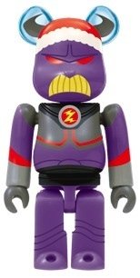 Zurg Christmas Be@rbrick 100% figure by Disney X Pixar, produced by Medicom Toy. Front view.