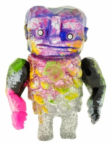 Splatter Lame Karakuri figure by Grody Shogun, produced by Lulubell Toys. Front view.