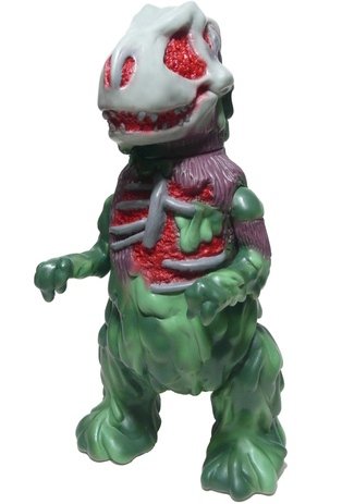 Fossilla - Designercon 2012 figure by Josh Herbolsheimer, produced by Super7. Front view.