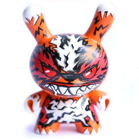 Rabies figure by Zukaty, produced by Kidrobot. Front view.