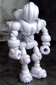 Buildman Gendrone White figure, produced by Onell Design. Front view.