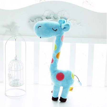 Giraffe doll figure by Toywill Plush Toys, produced by Toywill.Com. Front view.
