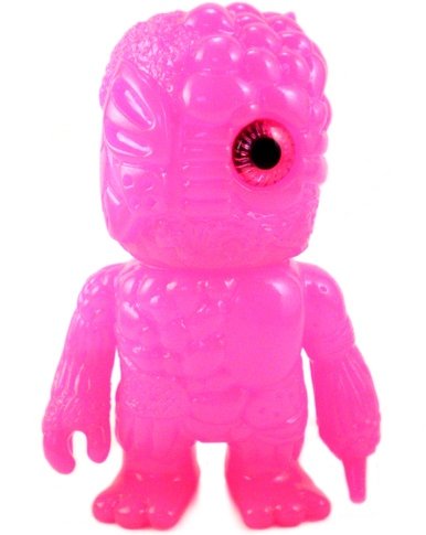 Mini Mutant Chaos - Pink Pearl figure by Mori Katsura, produced by Realxhead. Front view.