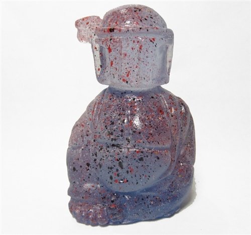 Buddha Fett - Peppered Gelatin figure by Scott Kinnebrew, produced by Forces Of Dorkness. Front view.