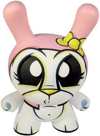 My Melody Bunny Dunny figure by Joe Ledbetter. Front view.