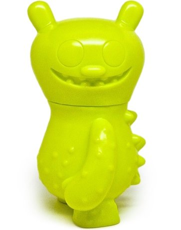 My Friend Dave - Lime, SDCC 10 figure by David Horvath X Sun-Min Kim, produced by Intheyellow. Front view.