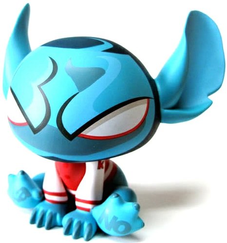 Stitch figure by Kano, produced by Mindstyle. Front view.