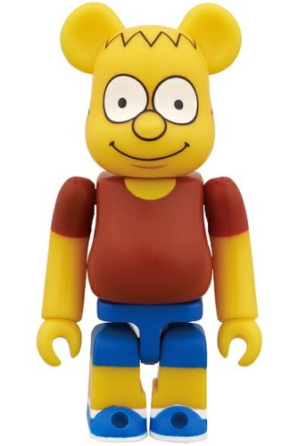 Bart Simpson Be@rbrick 100% figure by Matt Groening, produced by Medicom Toy. Front view.
