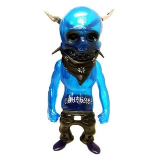 Rebel Ink - Blue Japan Edition figure by Usugrow, produced by Secret Base. Front view.