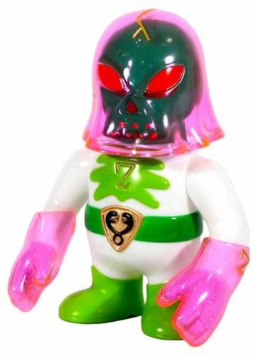 Hood Zombie - Transparent Terror  figure by Brian Flynn, produced by Super7. Front view.