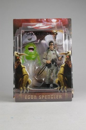 Egon Spengler figure, produced by Mattel. Front view.