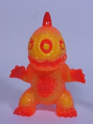 Crouching Miborah figure, produced by Gargamel. Front view.