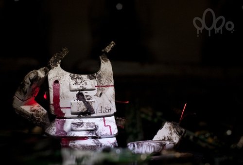 Battle Ego figure by Timo Wirtz, produced by Roook.Org. Front view.
