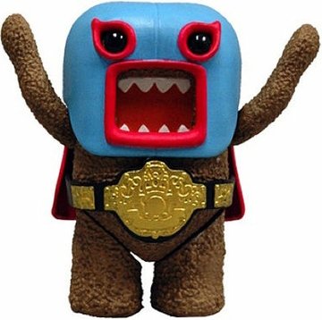 Wrestler Domo figure by Dark Horse Comics, produced by Mezco Toyz. Front view.