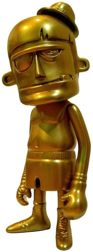 Golden Boxer figure by Breeanzz, produced by Mytummytoys. Front view.