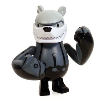 knuckle Bear Capsule pollution W figure by Touma, produced by Wonderwall. Front view.