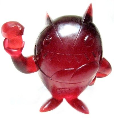 Blood Red Diablo  figure by Robbie Busch (Mcboing Boing) , produced by Argonaut Resins. Front view.
