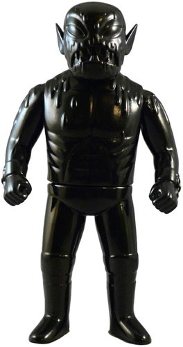 Cannibal Fuckface - Glossy Black  figure by Johnny Ryan, produced by Monster Worship. Front view.