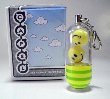 Happy Pill Chase figure by Jason Freeny, produced by Jailbreak Toys. Front view.
