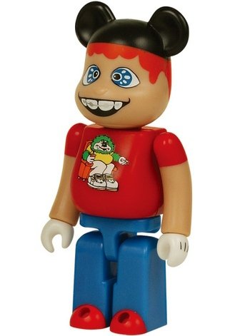 BWWT Fatboy Be@rbrick 100% figure by Fatboy, produced by Medicom Toy. Front view.