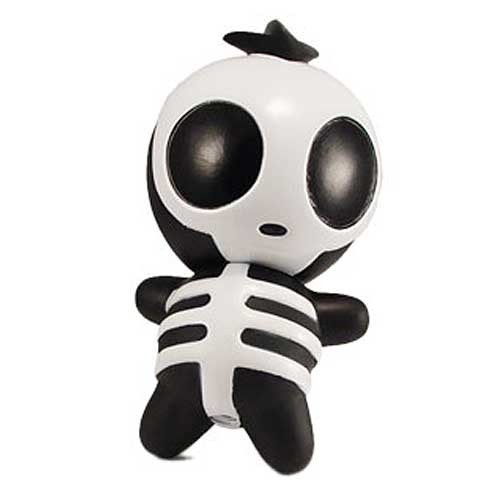 Spooky Squeak figure by Jhonen Vasquez, produced by Monkey Fun Toys. Front view.