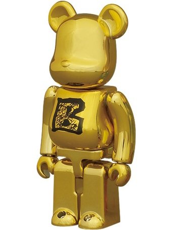 Basic Be@rbrick Series 22 - B figure, produced by Medicom Toy. Front view.