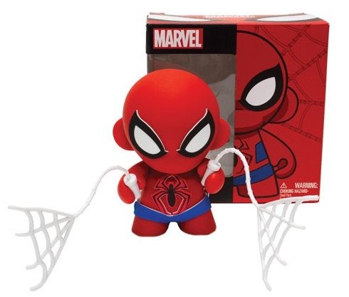 Spider-Man - Marvel Mini Munny 4 figure by Marvel, produced by Kidrobot. Front view.