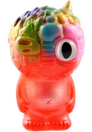 Chaos Q Bean - Clear Red Painted figure by Mori Katsura, produced by Realxhead. Front view.
