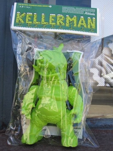 Kellerman - Unpainted Green figure by Kikkake , produced by Kikkake . Front view.