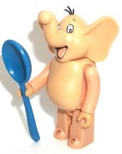 Melvin the Elephant figure, produced by Medicom Toy. Front view.